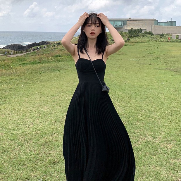 Đầm Maxi Hai Dây Dáng Rộng Xinh Xắn Dành Cho Nữ | BigBuy360 - bigbuy360.vn