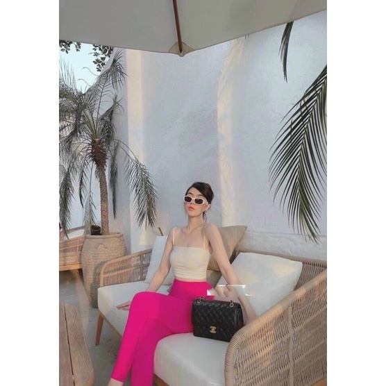 ÁO THUN 2 DÂY CROPTOP TÔN DÁNG MS55661