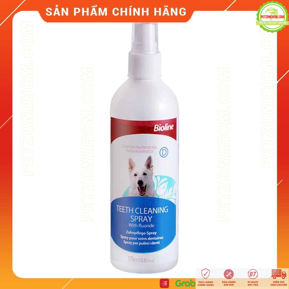 Xịt thơm miệng khử mùi hôi Bioline 175ml ️ FREESHIP ️ chống viêm cho chó mèo Bioline