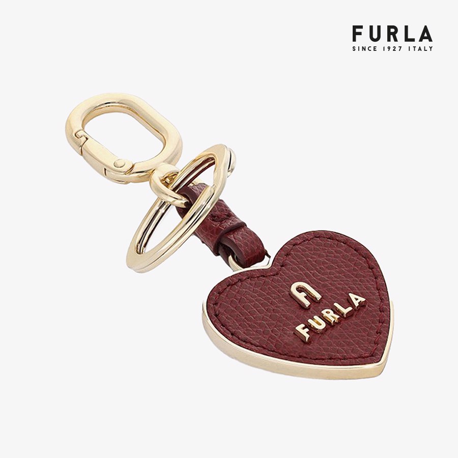 Móc Khóa FURLA Magnolia Keyring Heart Metallo Ares