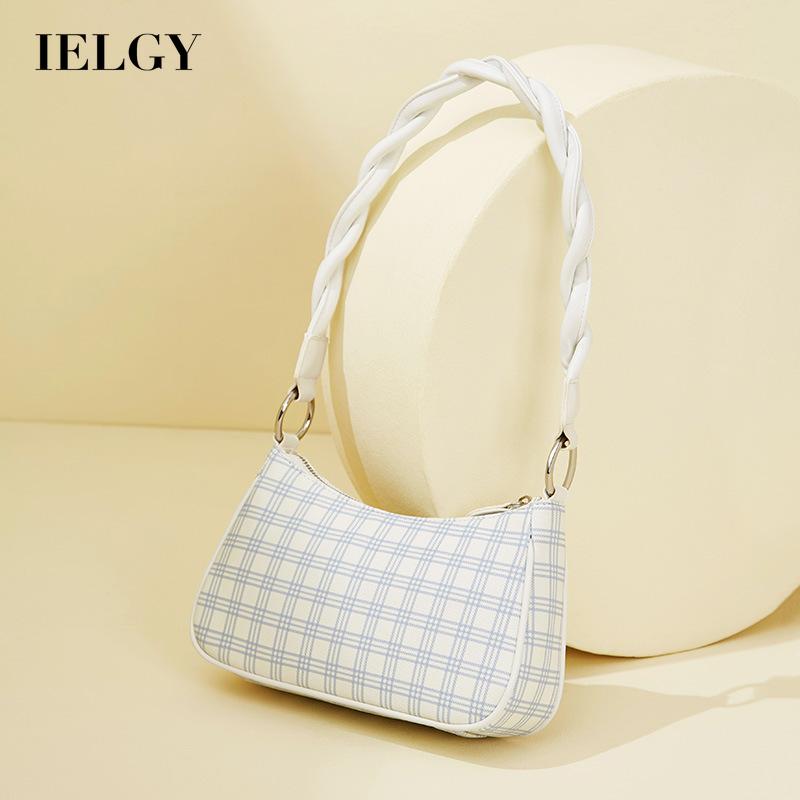 Túi xách họa tiết caro phong cách Retro hợp thời trang cho nữ IELGY