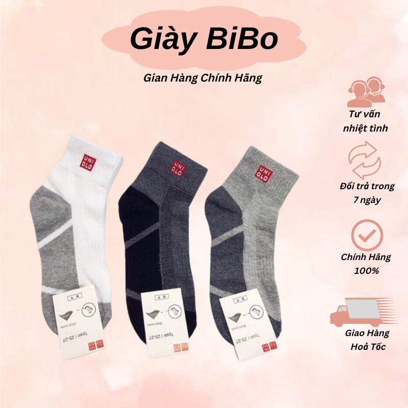 Combo 10 đôi tất vớ UNI xuất nhật cổ cao kháng khuẩn chống hôi chân [ GIÀYBIBO ]
