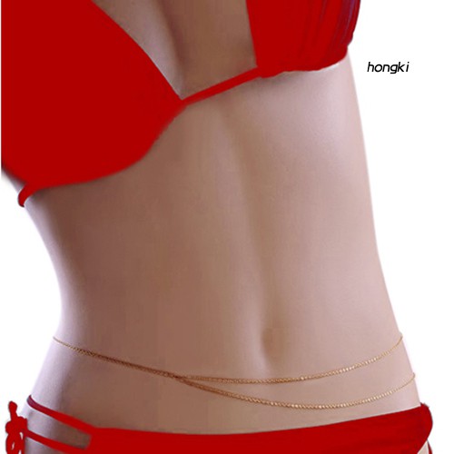 Dây Xích Đeo Hông Hai Lớp Thời Trang Đi Biển Quyến Rũ Cho Nữ