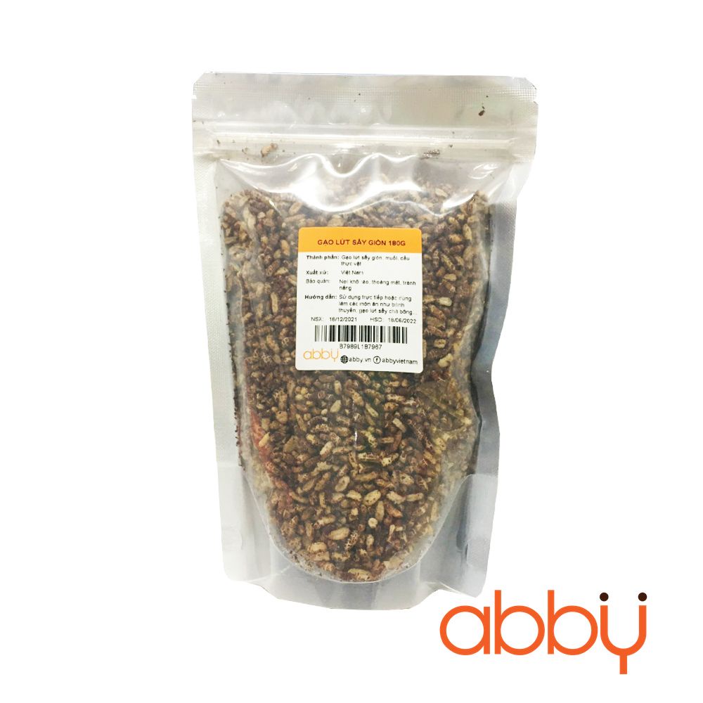 Gạo lứt sấy giòn 180g