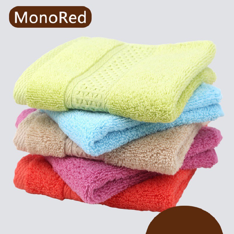 khăn lau mặt dệt bông mền công nghệ Nano kháng khuẩn 99,9% ( giao màu ngẩu nhiên 34x34cm )