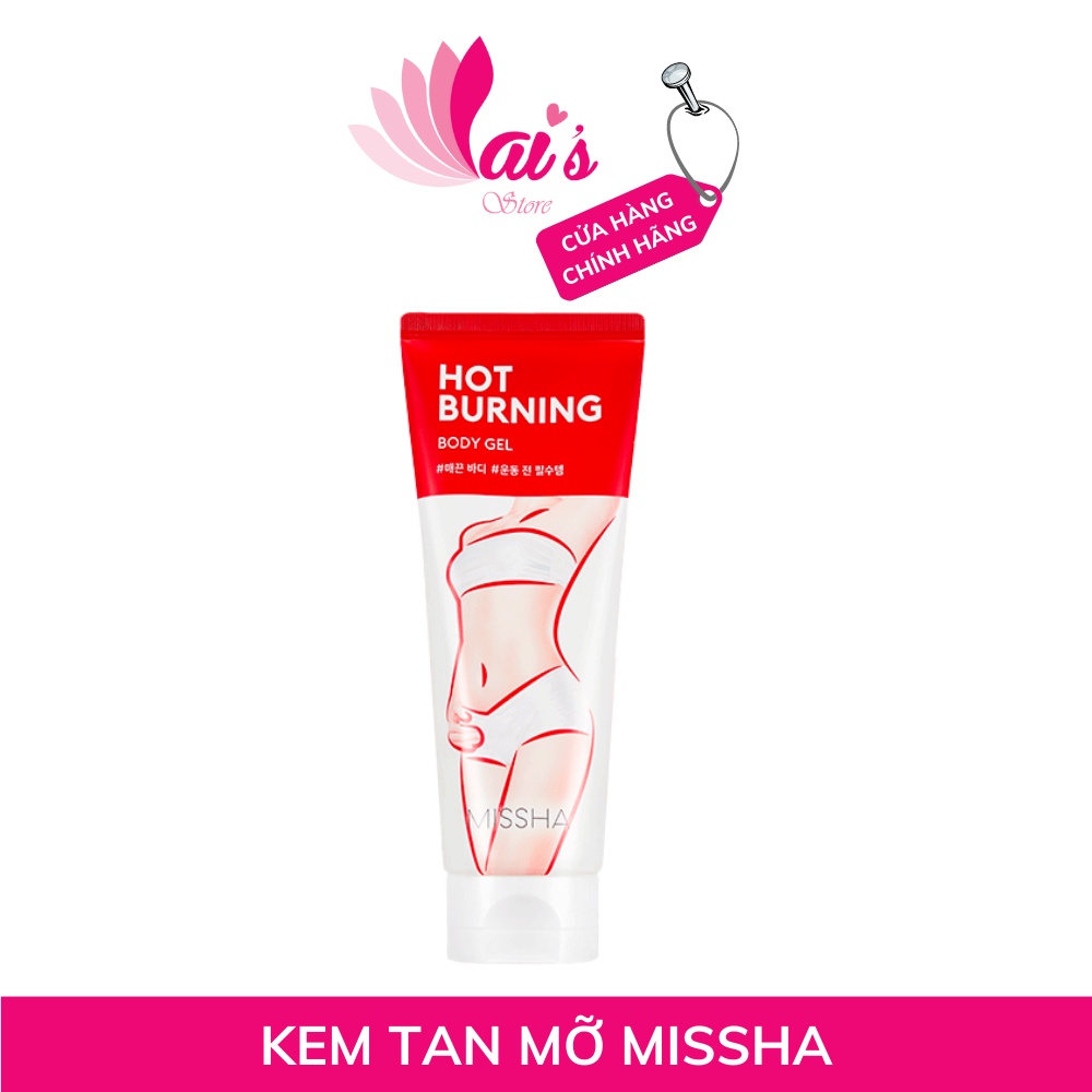 [Hàng Auth] Gel Kem Đánh Tan Giảm Mỡ Bụng Đùi Bắp Tay Chân Phù Hợp Mọi Loại Da Hàng Hiệu Missha Hot Burning Hàn Quốc