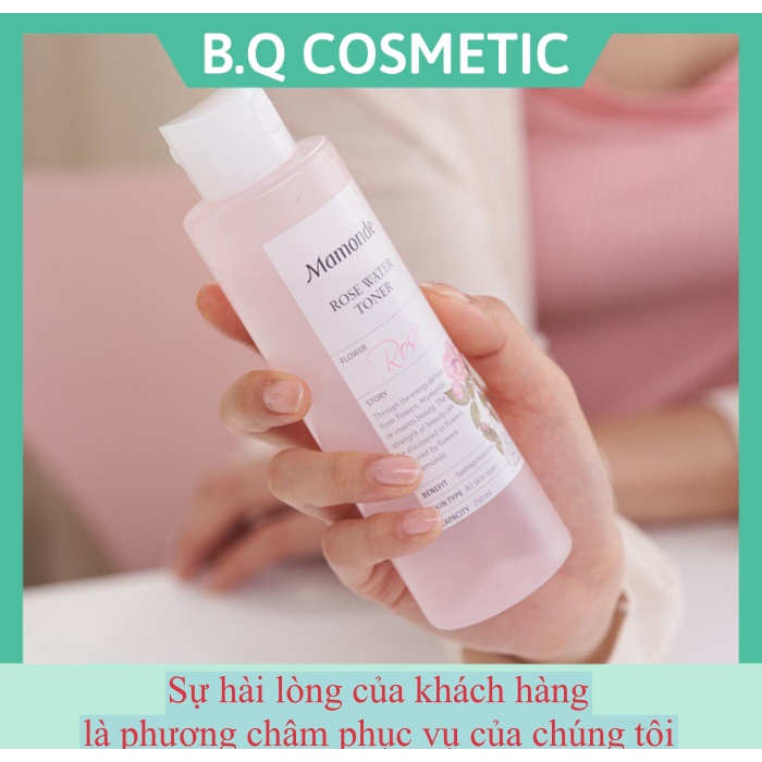 Nước Hoa Hồng, Toner Hoa Hồng Mamonde Rose 150ml, 250ml Siêu Cấp Ẩm Và Làm Mềm Mịn Da