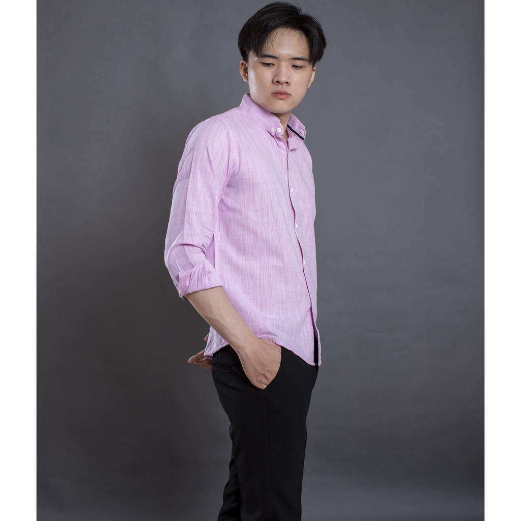 Áo sơ mi nam dài tay vải linen mềm mát LADOS - 797 màu sắc tươi trẻ - Áo sơ mi nam thời trang | BigBuy360 - bigbuy360.vn