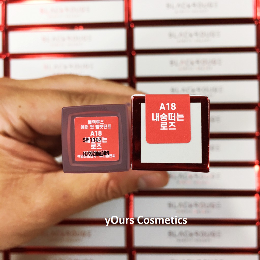 [Auth Hàn] Son Kem Lì Black Rouge A18 Màu Hồng Nâu Đất Version 4 Coy Rose | Thế Giới Skin Care