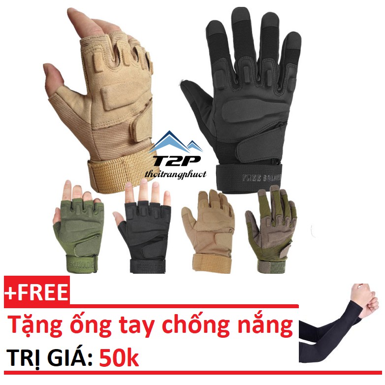 Găng tay dài ngón xe máy đi phượt giá rẻ