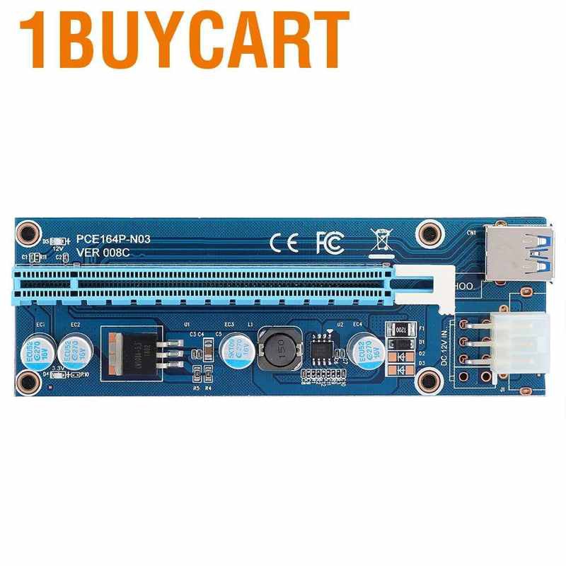 Card Mở Rộng Pci-E Sang 16x 6pin 12v Dc-Dc Cho Btc Mini