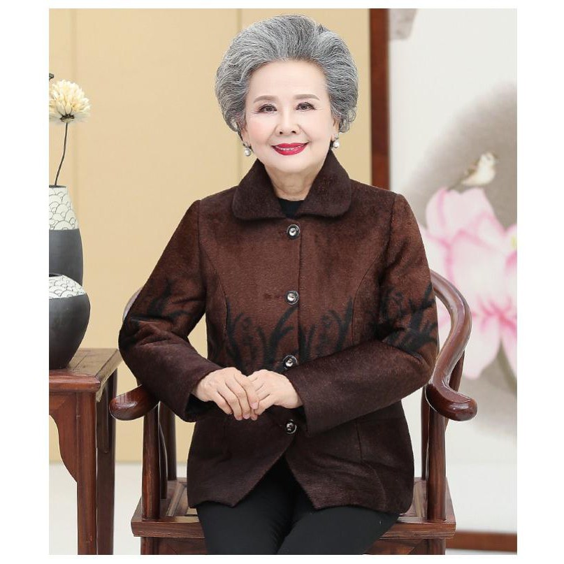ÁO NHUNG LÁ CHO NGƯỜI GIÀ