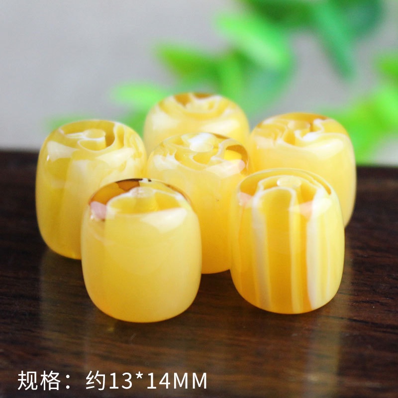 Hạt Chuỗi Tràng Hạt Pha Lê Trong Suốt 13*14Mm Dùng Làm Trang Sức