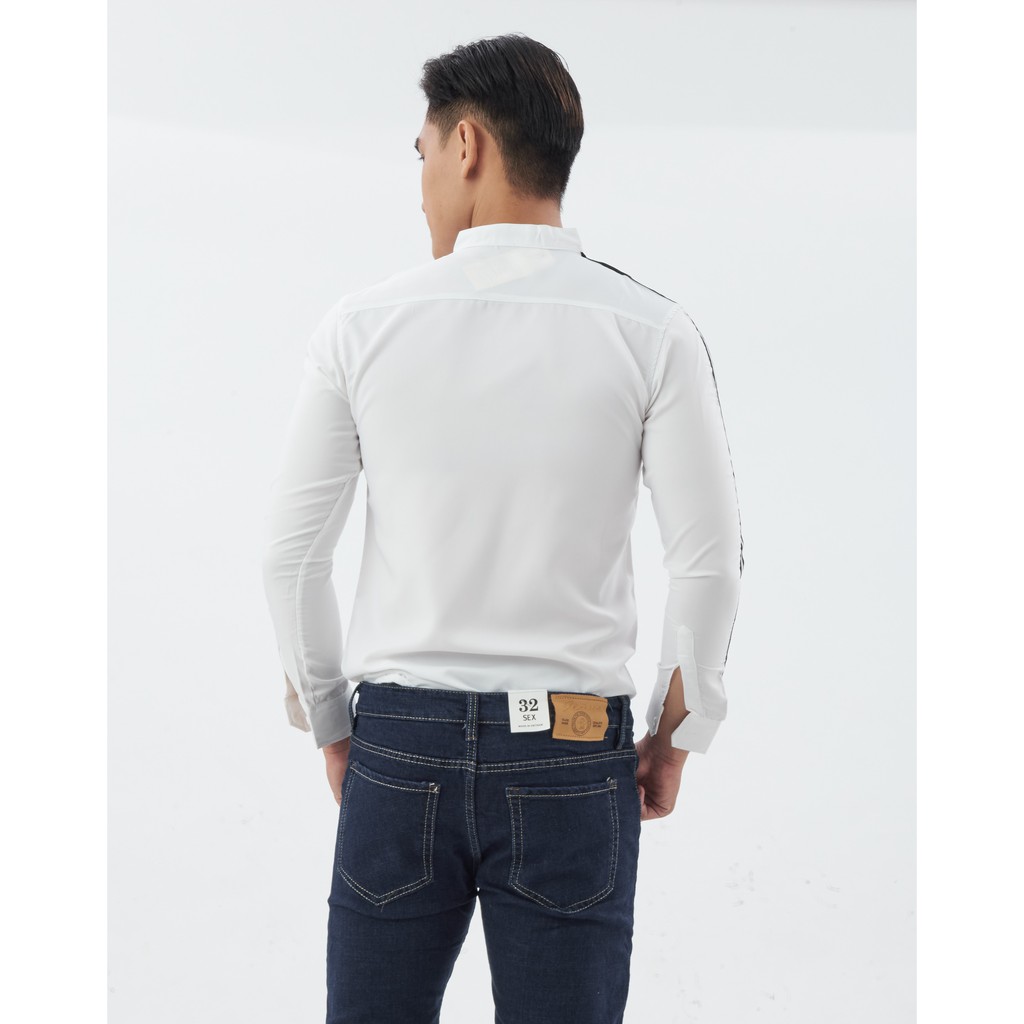 Áo sơ mi nam cổ tàu dài tay dây viên vải êm bền đẹp sơ mi nam công sở HOT TREND (cam kết giống hình) | BigBuy360 - bigbuy360.vn