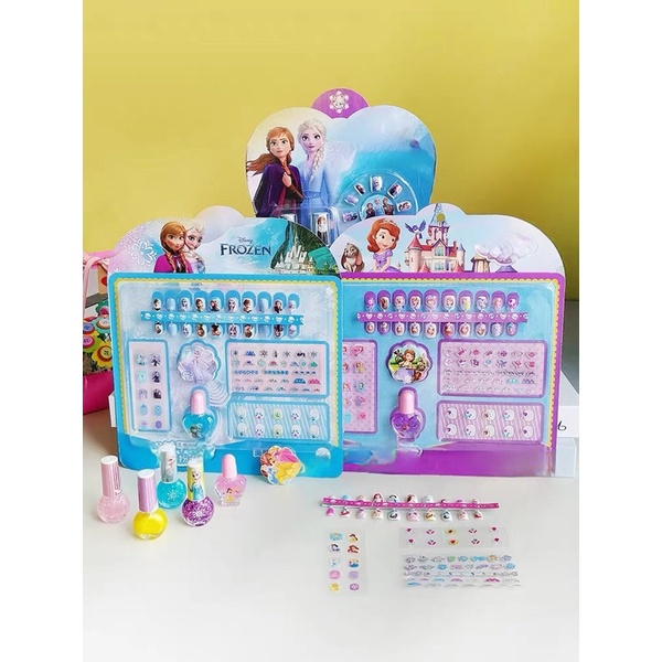 BỘ Đồ Chơi Làm Nail Làm Móng - Sơn Móng , Móng Tay Giả - Hoạt Hình Disney dành cho bé