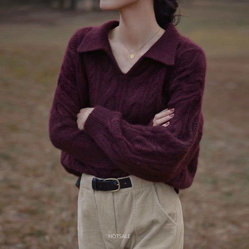 Áo Sweater Dáng Rộng Phong Cách Nhật Bản Thời Trang Mới Cho Nữ