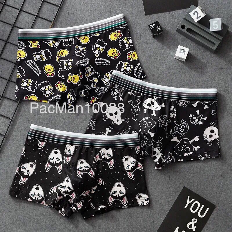 Quần sịp nam hoạt hình họa tiết cạp quần to chắc chắn co giãn 4 chiều mềm mịn thoáng khí PMA00A