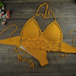 Set bikini len móc