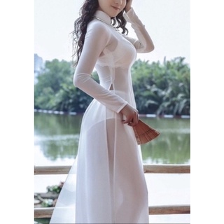 Set áo chiffon mỏng,1 quần chiffon mỏng, 1 quần phi bóng