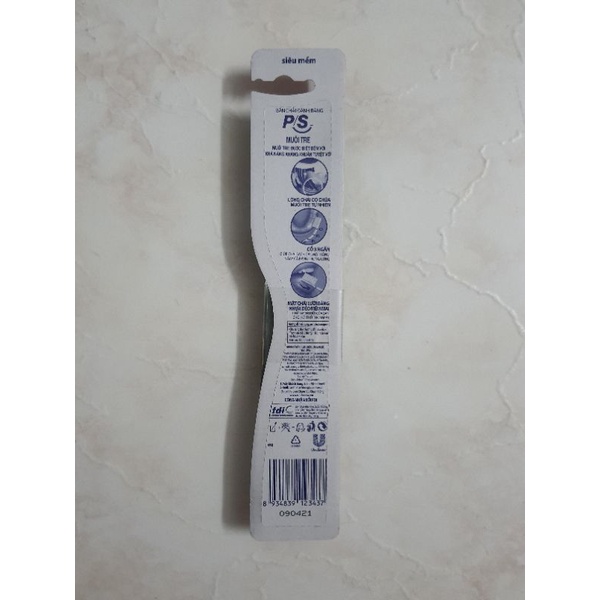 Bàn chải đánh răng P/S trắng tự nhiên sợi lông siêu mềm