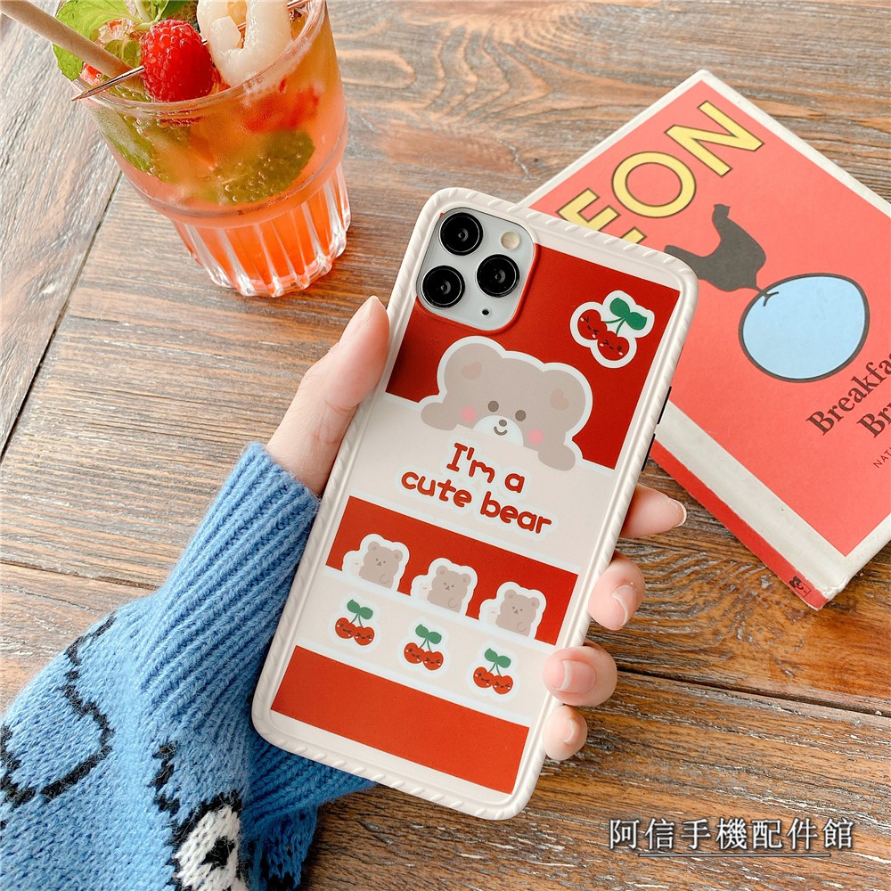 Ốp Điện Thoại Mềm Hình Gấu Đáng Yêu Cho Iphone 11 Pro Xr I 7 I 8 Plus Xs Max | BigBuy360 - bigbuy360.vn