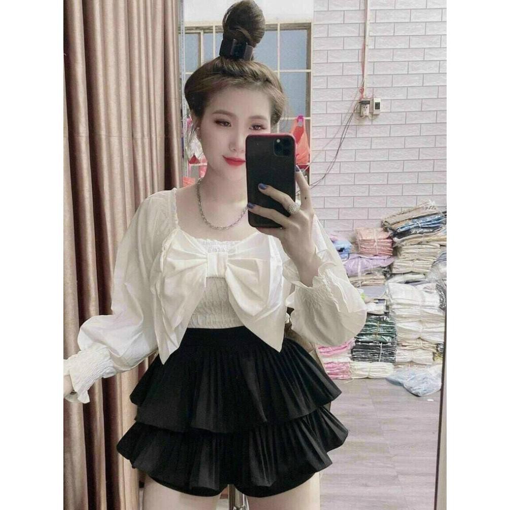[ FREE - SHIP 50K ]  Chân váy bèo 2 tầng cạp khóa hàng loại 1 [ có ảnh+ video tự quay ] | BigBuy360 - bigbuy360.vn