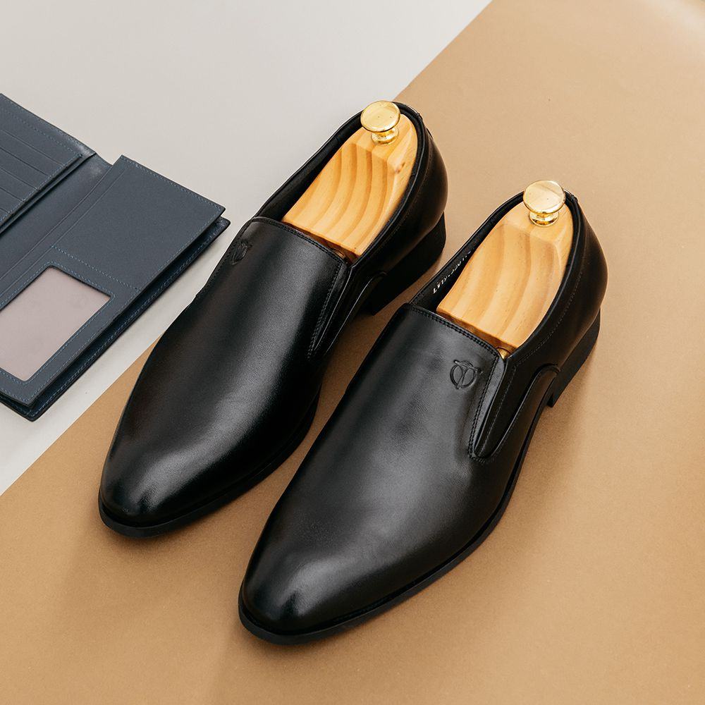 Giày lười nam da bò THẬT đế CAO SU chắc chắn thương hiệu Tâm Anh mã GNTA5501-D