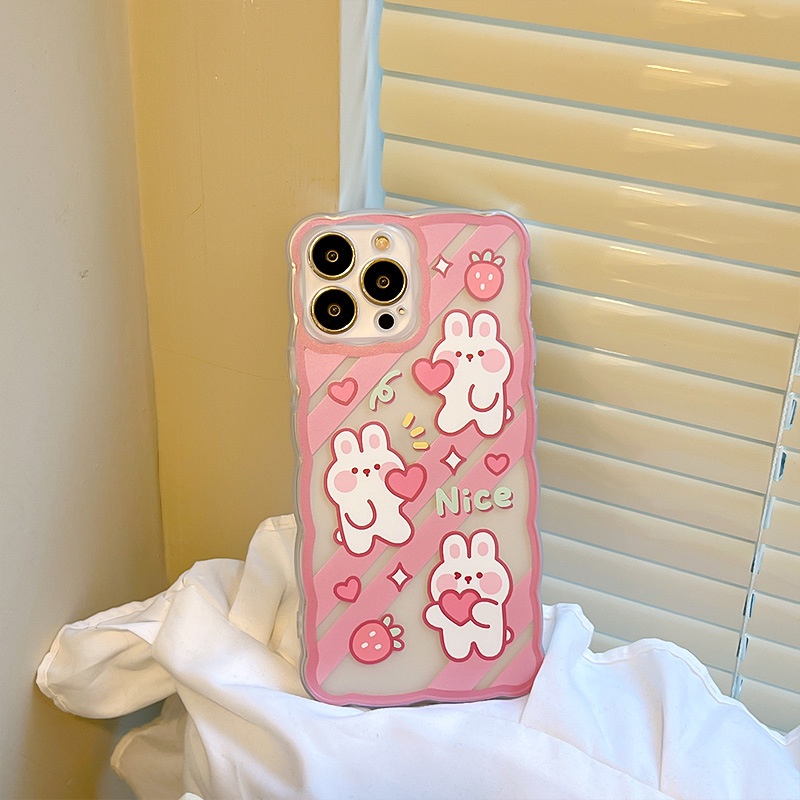 Ốp Điện Thoại Họa Tiết Hoạt Hình Dễ Thương Cho iPhone 13Pro 11 12pro 6 7 8 plus XS-14