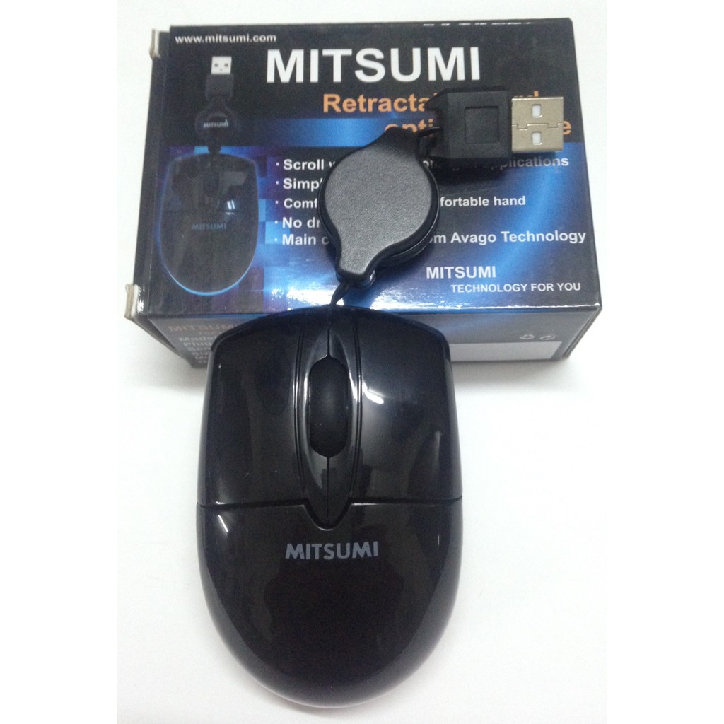 Mouse Mitsumi 6603 (Dây rút) hàng chính hãng (Tem Minh thông)
