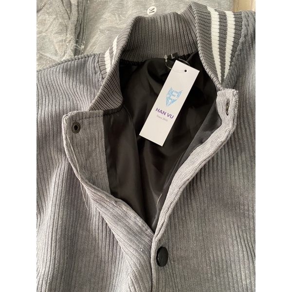 Áo Boomber nhung lót dù đơn giản nam/ nữ kèm ảnh thật tại shop