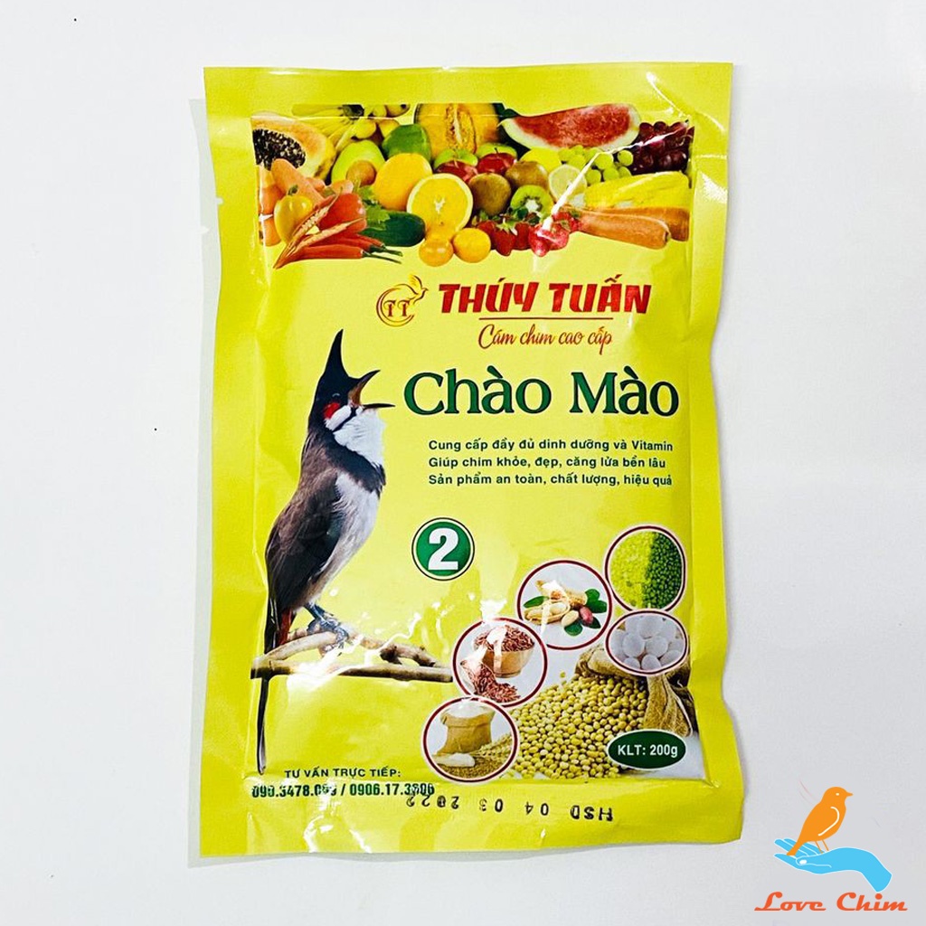 Cám Chào Mào, Cám chim Chào Mào Thúy Tuấn, Cám Thúy Tuấn LOVECHIM (200 Gram)