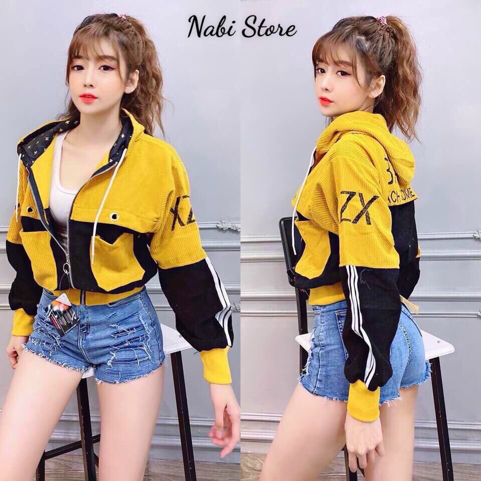 Áo khoác dù nữ - Áo khoác chống nắng hai lớp phối túi hộp đẹp-trẻ trung
