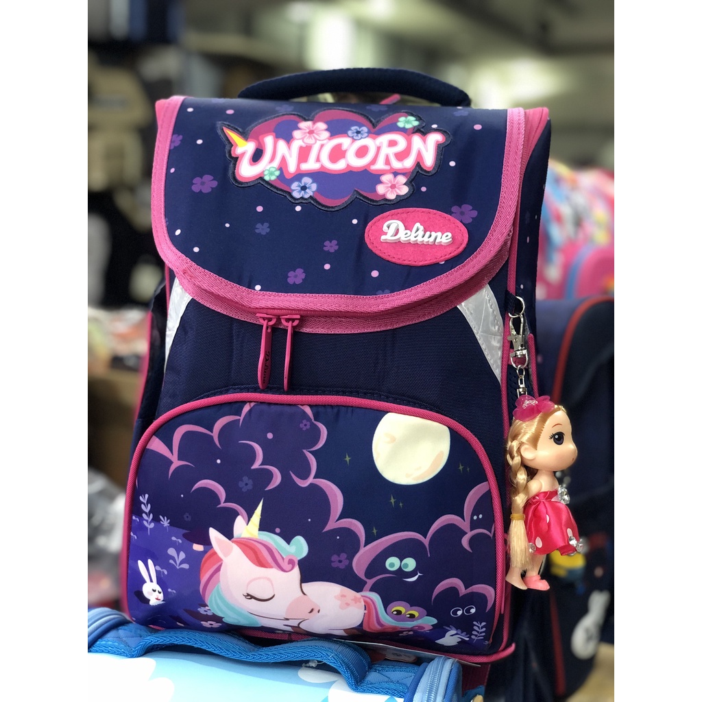 Balo Chống Gù Delune,Cặp Chống Gù Học Sinh Cao Cấp Delune Tiểu Học Lớp 1,2,3