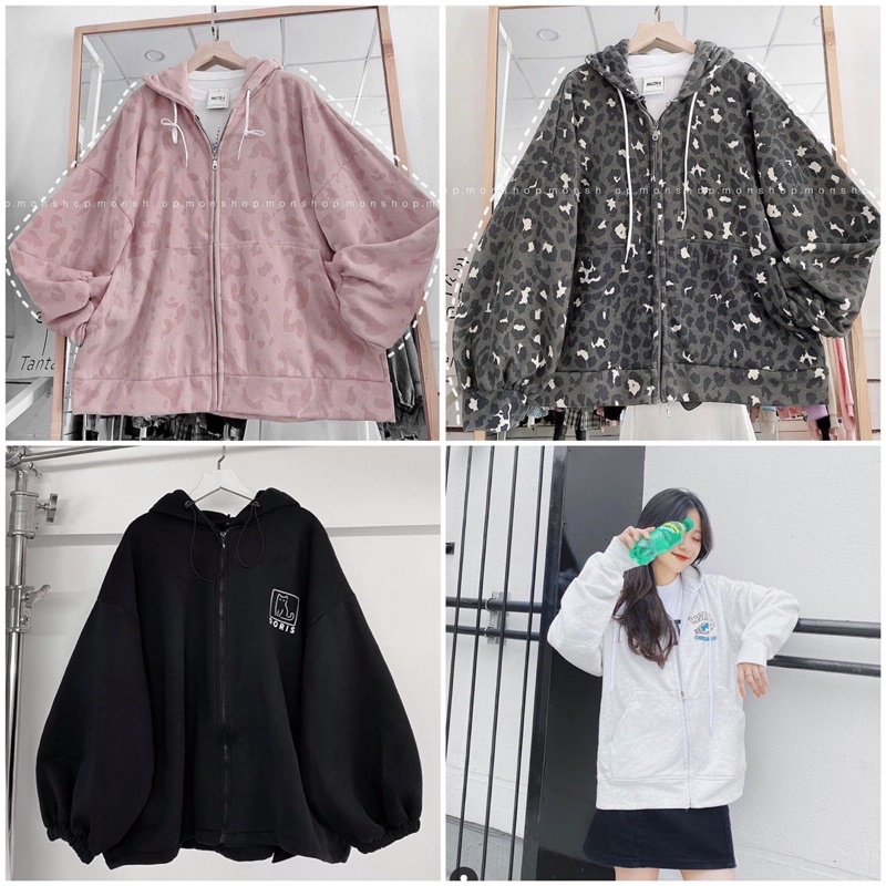 Áo khoác nỉ ❤️ áo Hoodie Dây Kéo SENTI Ulzzang form rộng Unisex(hàng sẵn)