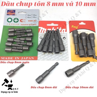 Đầu siết bulong , Đầu bắn tôn 8mm 10mm chuôi lục giác