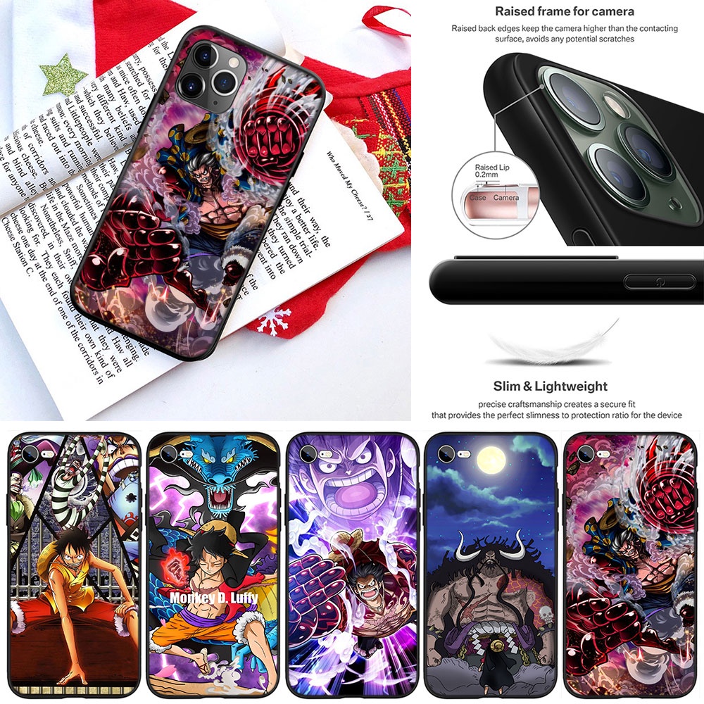 Ốp Điện Thoại Họa Tiết Hoạt Hình One Piece Luffy Cho Iphone 5 5S 6 6S 7 8 11 Pro Max Plus SE XR LPS86