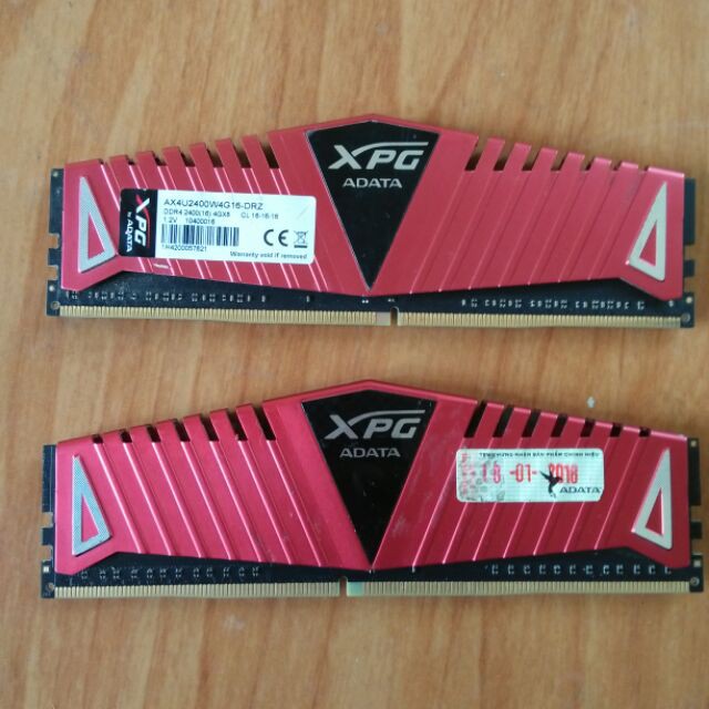 Ram máy tính DDR4 Adata XPG 4G 2400 tản thép