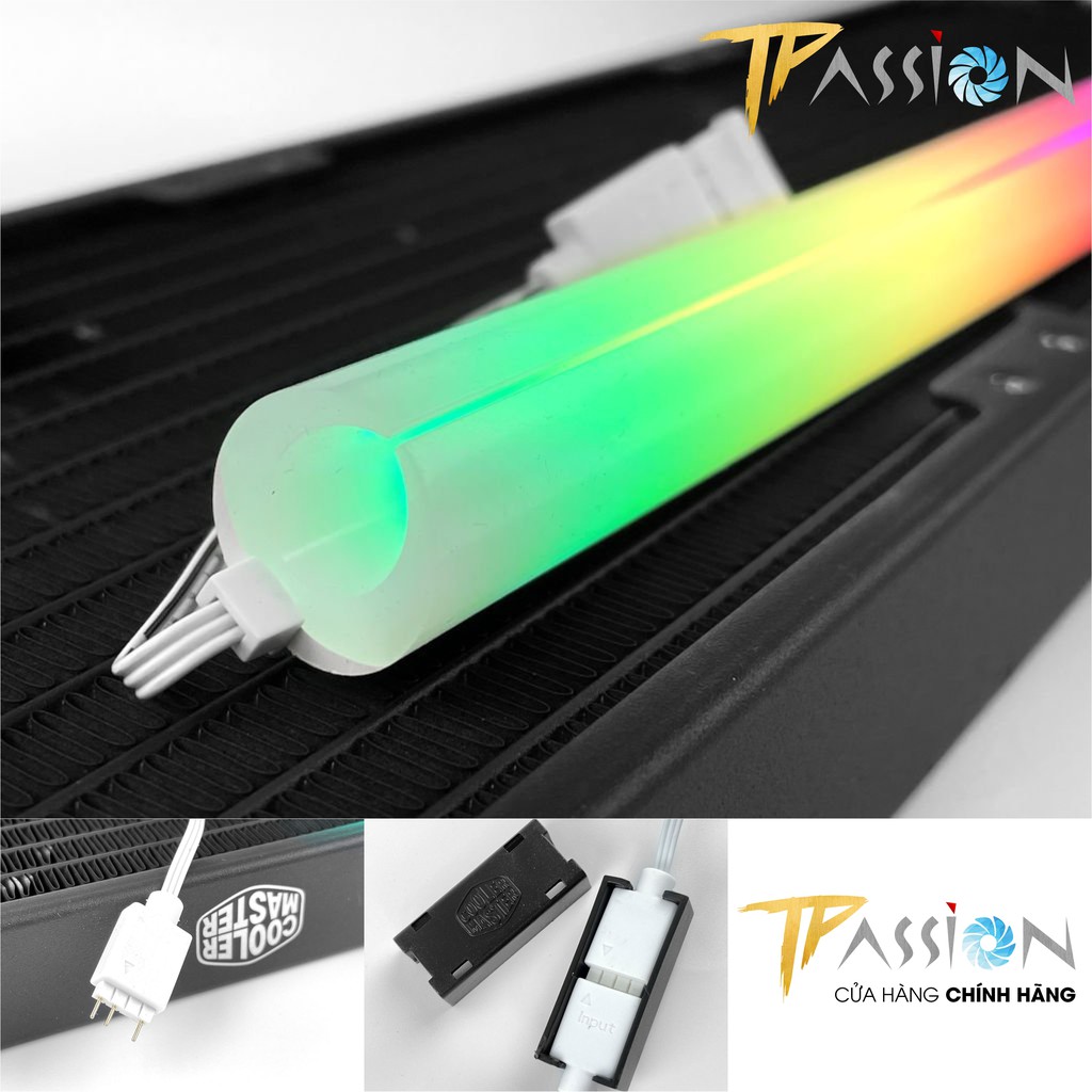 Bọc ống tản nhiệt nước Cooler Master Addressable RGB LED Tube Sleeve A1 - Chính hãng, 30 bóng LED ARGB 5v neon mịn đẹp