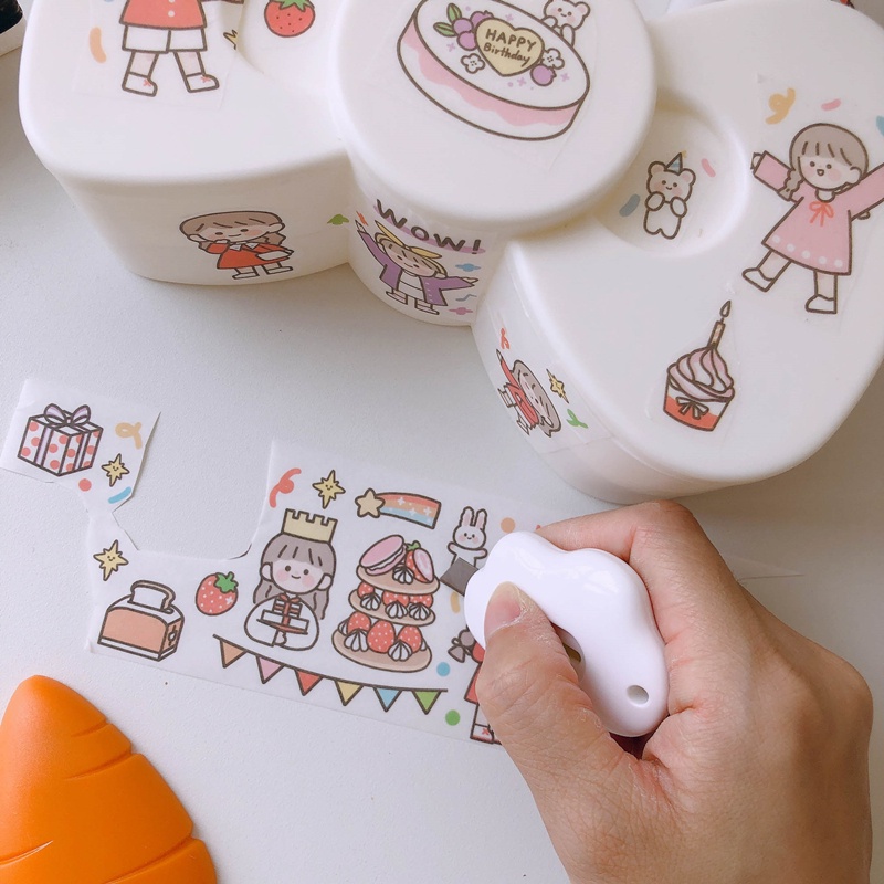 Dao cắt giấy mini hình đám mây nhỏ gọn đáng yêu