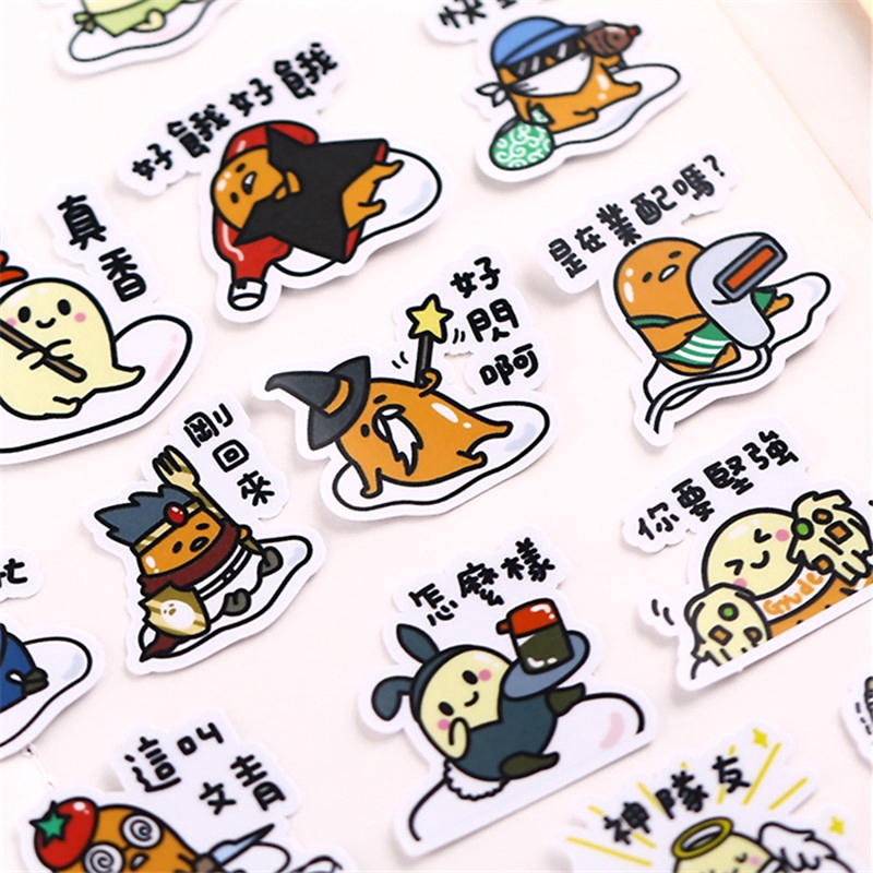 ❀ Gudetama Q-1 Diary Manual Stickers ❀ 38pcs/set Cartoon Album Scrapbooks DIY Decor Stickers