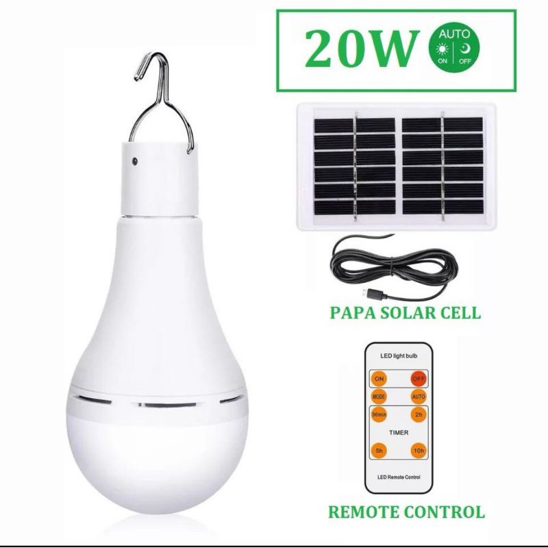 Đèn Led Năng Lượng Mặt Trời 20w