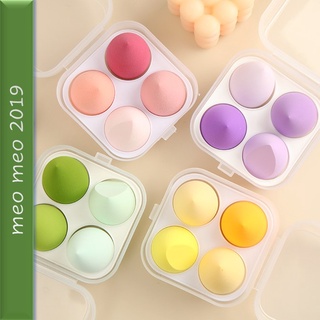 Hộp 4 bông mút trang điểm tán nền siêu mịn MeoMeoShop