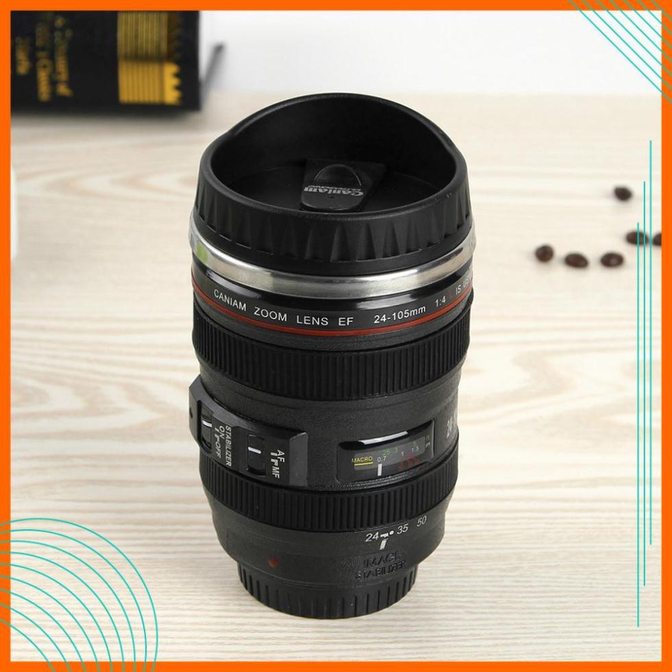 Ly Giữ Nhiệt CaFe - Cốc Giữ Nhiệt CaFe Hình Ống Kính Lens Máy Ảnh