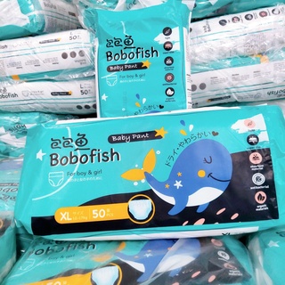 Bỉm Bobofish Mẫu Mới Cá Heo Bo Mông Cao Cấp S50/M50/L50/Xl50/XXL50