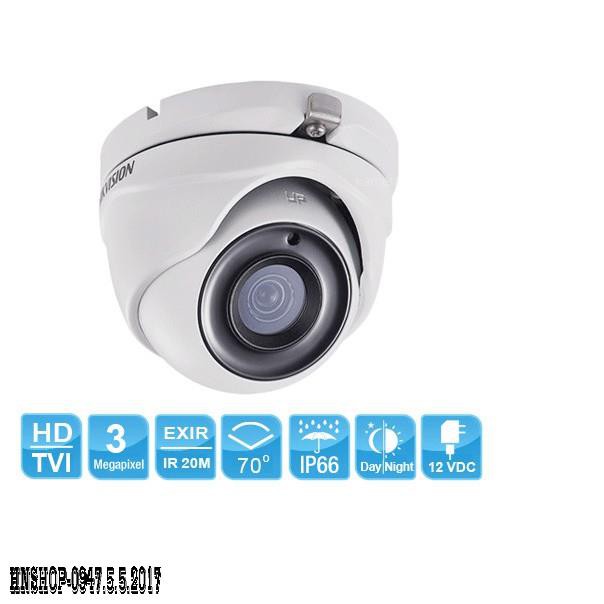 Camera Turbo HD 3MP Hikvision DS-2CE56F1T-ITM Full HD - Chính Hãng