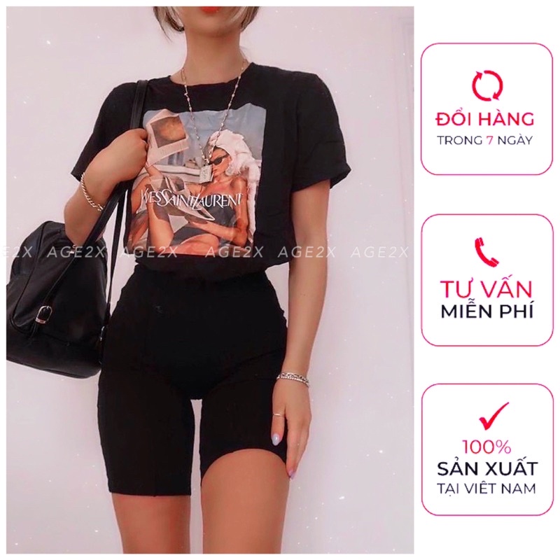 (CHÍNH  HÃNG )Quần biker AGE2X , quần legging lửng siêu Hot,có 2 túi xéo cực tiện dụng, Chất borib dầy, mát, co giãn tốt | BigBuy360 - bigbuy360.vn