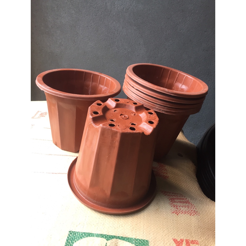 15 CHẬU NHỰA TRỒNG CÂY MÃ #E250 (BẠT PHỦ ĐẤT CHỐNG CỎ MỌC, BẦU KHAY TÚI ƯƠM...)