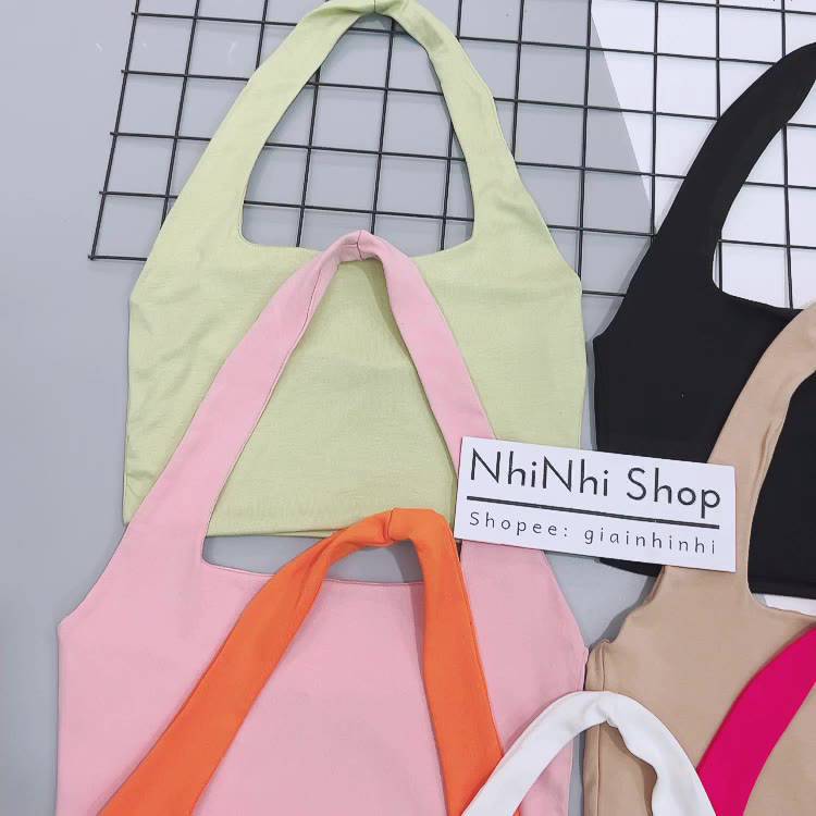 Áo yếm quàng cổ croptop cực xinh, Áo thun kiểu dáng ôm sexxy CS0018 NhiNhi Shop | BigBuy360 - bigbuy360.vn