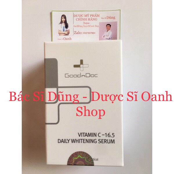 Serum Vitamin C Mờ Thâm Nám Sáng GoodnDoc 16.5 Daily Whitening