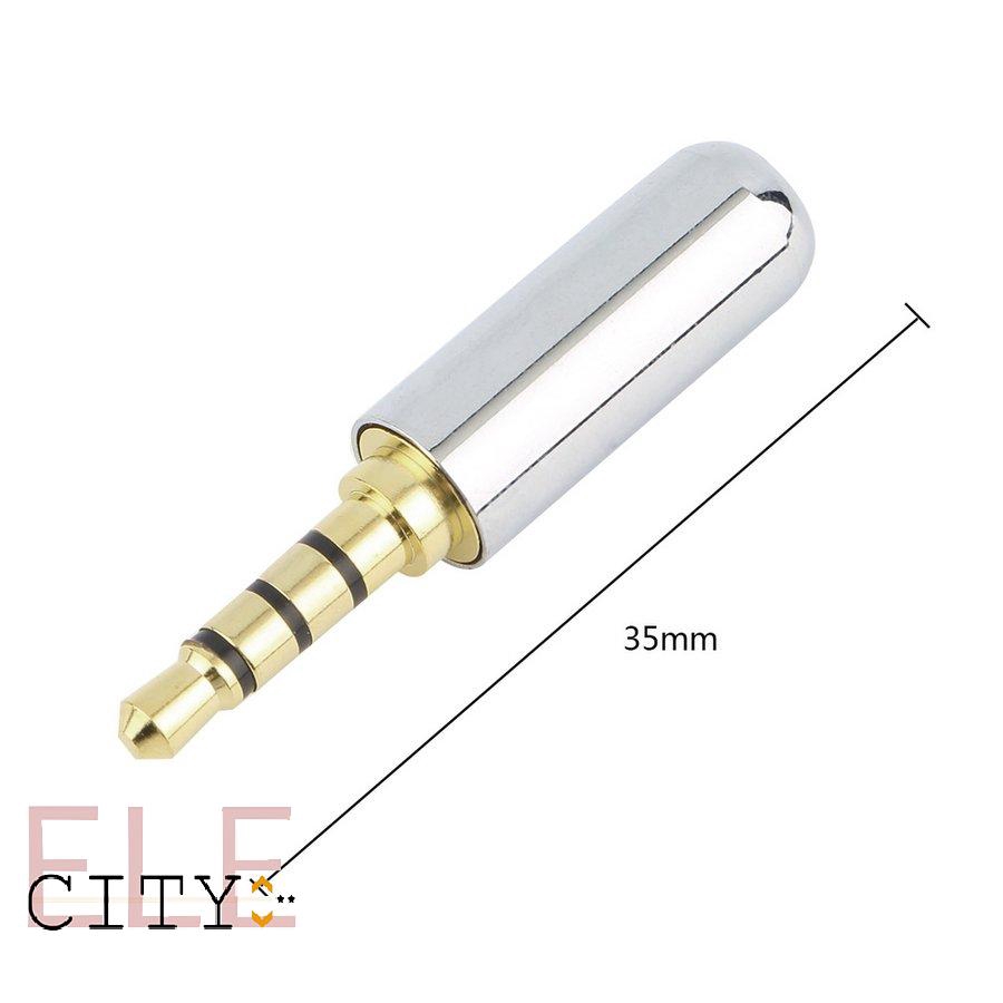 Giắc Cắm Tai Nghe 3.5mm Bằng Hợp Kim Nhôm